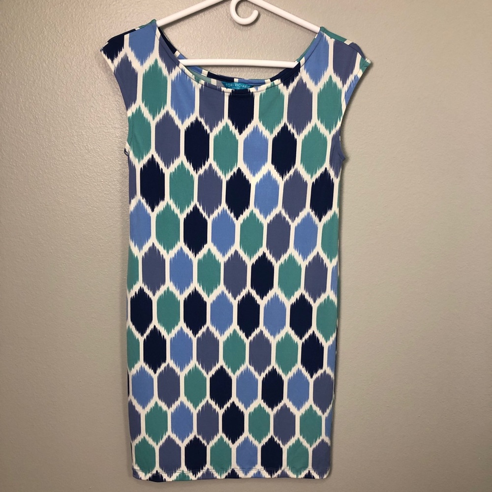 Tori Richard "Bee's Knee" Honeycomb design Pencil dress - size XXS